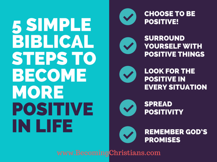 5 Simple Biblical Steps to Become More Positive in Life
