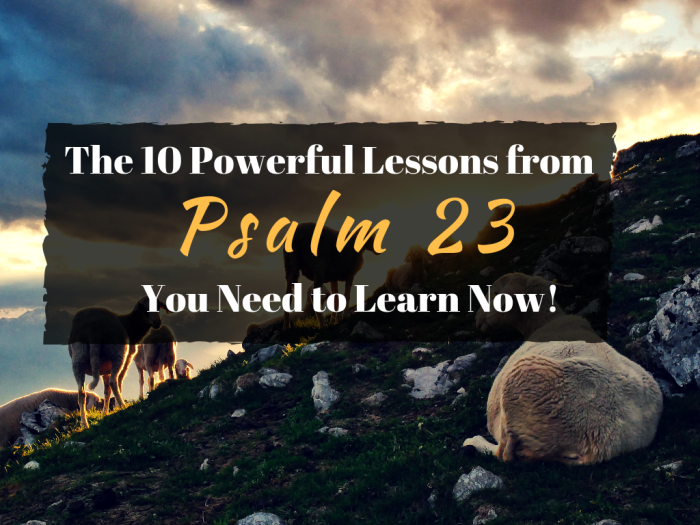 The 10 Powerful Lessons from Psalm 23 You Need to Learn Now!